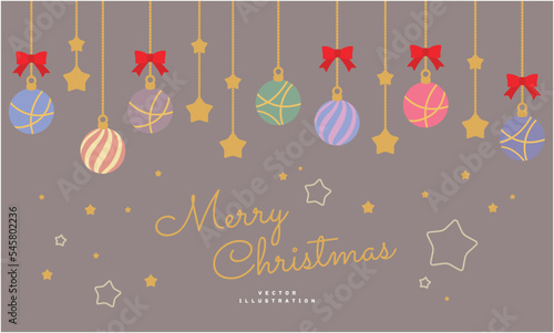 クリスマス デコレーション イラスト素材