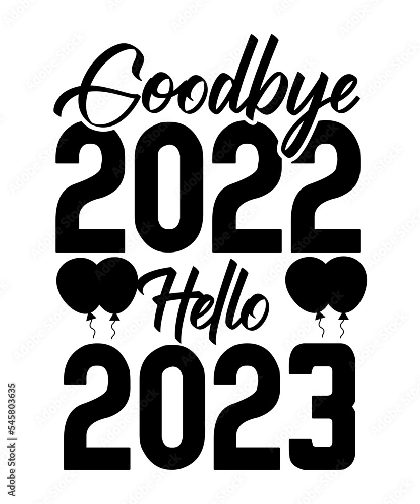 Happy New Year SVG, Little Miss New Year SVG, Mister New Year SVG, New