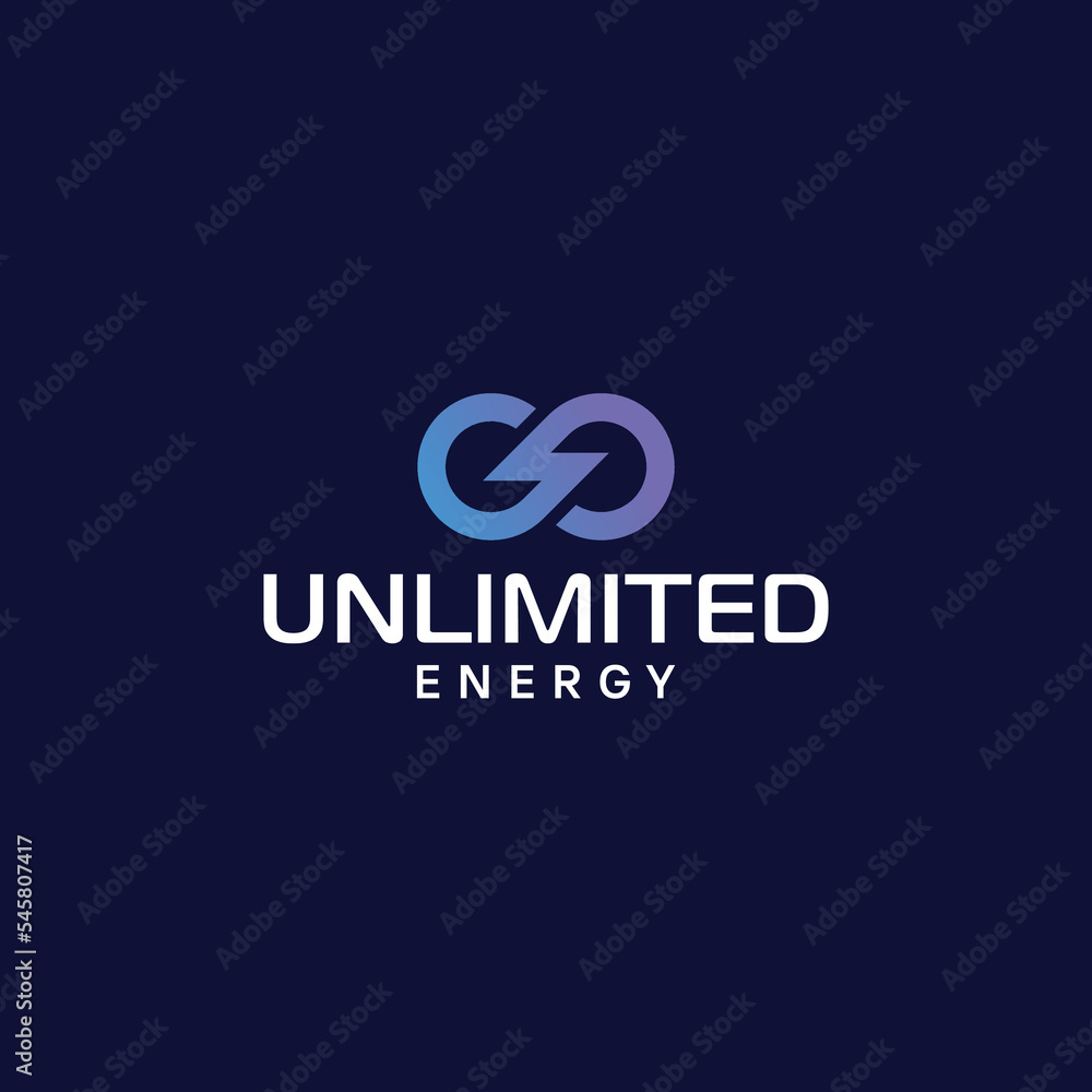 infinity unlimited energy logo design template infinity unlimited energy logo design template