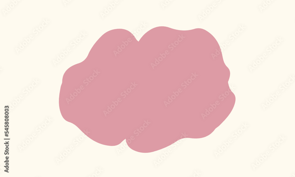 cream white background with abstract magenta