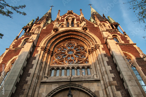 Elizabeth's church in neo-Gothic style in Lviv, Ukraine.
