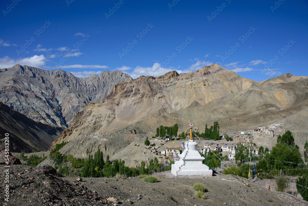 The beautiful village of Urtsi and the Ripchar Togpo Valley, Ladakh, India The beautiful village of Urtsi and the Ripchar Togpo Valley, Ladakh, India