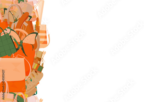 Background pattern abstract seamless design texture. Vertical stripe. Border frame, transparent background. Theme is about Butterfly, tropical, leather, Pipevine, pomatum, wing, nature, Tote