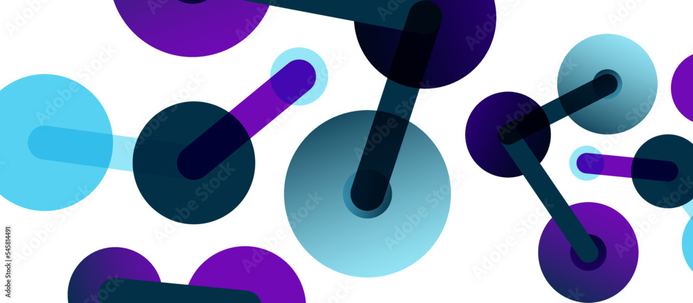 Line points connections geometric abstract background. Circles connected by lines. Trendy techno business template for wallpaper, banner, background or landing Line points connections geometric abstract background. Circles connected by lines. Trendy techno business template for wallpaper, banner, background or landing