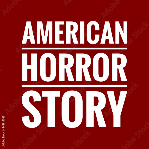 american horror story with maroon background