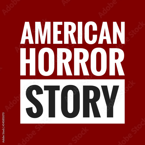 american horror story with maroon background