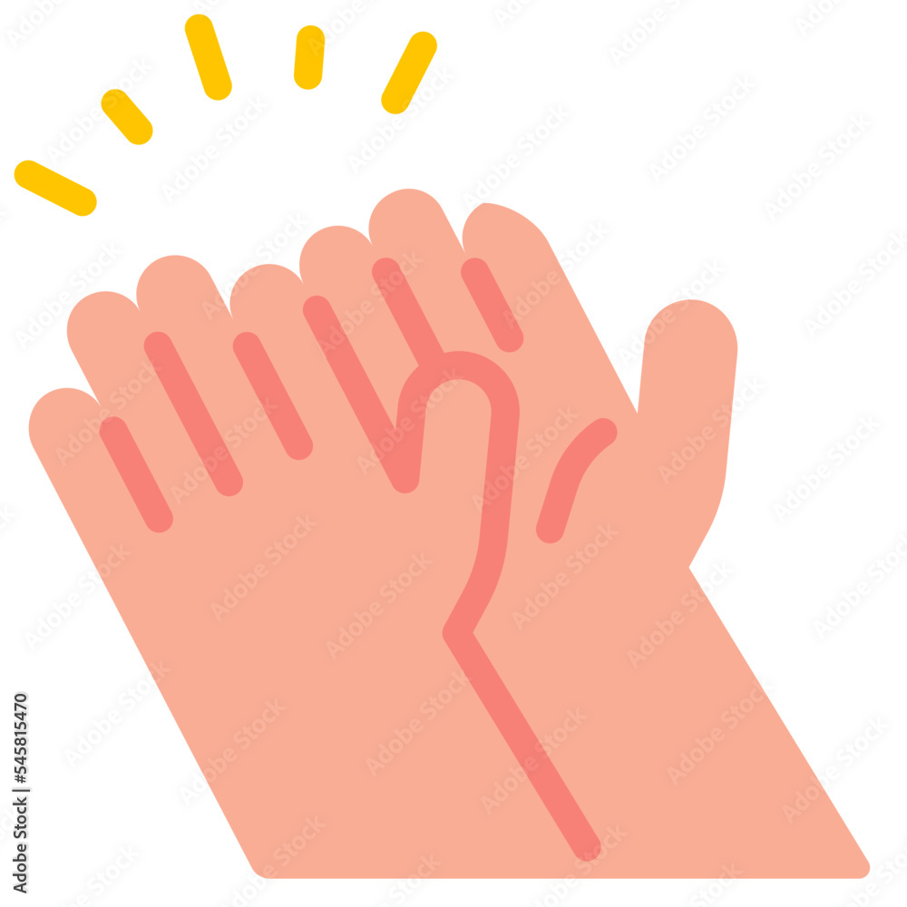 Obraz premium clapping flat icon