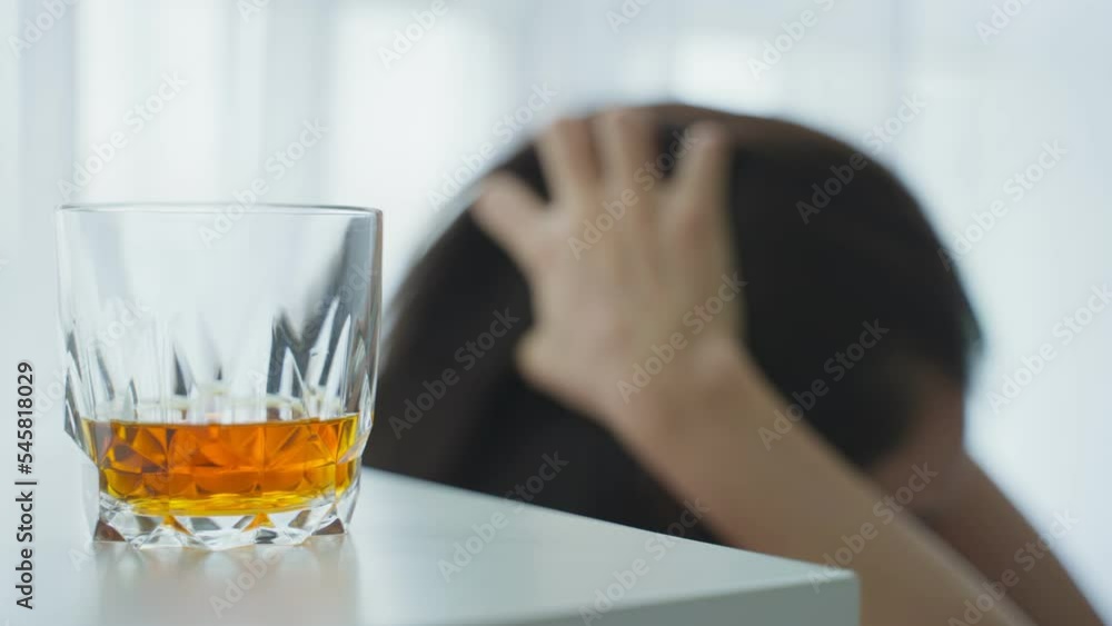 Asian young depression woman feeling heart broken and drinking beer. Asian young depression woman feeling heart broken and drinking beer.