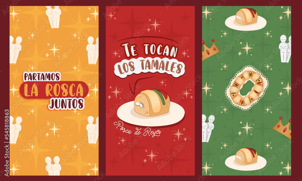 Ilustraciones de la Rosca de reyes. Tradici n cat lica mexicana