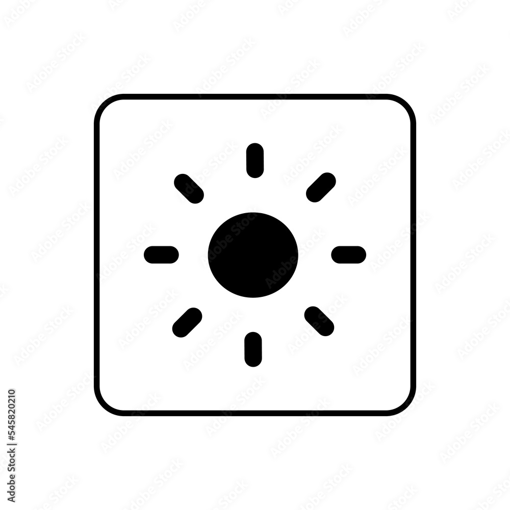 sun icon vector