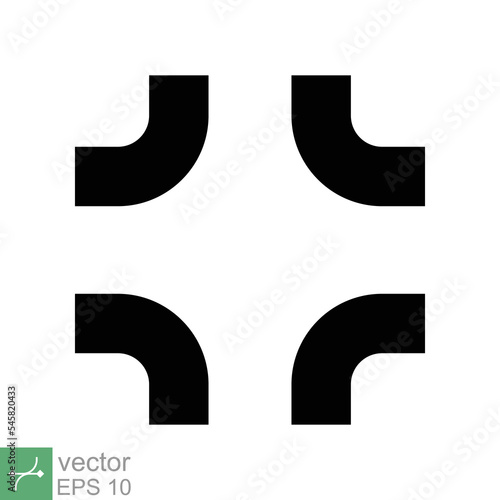 Anger symbol icon. Simple solid style. Black angry sign, cartoon emoticon sticker concept. Glyph vector illustration isolated on white background. EPS 10.