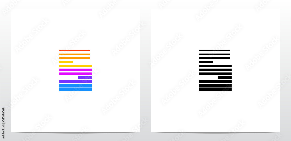 Electric Music Bar Letter Logo Design S Electric Music Bar Letter Logo Design S