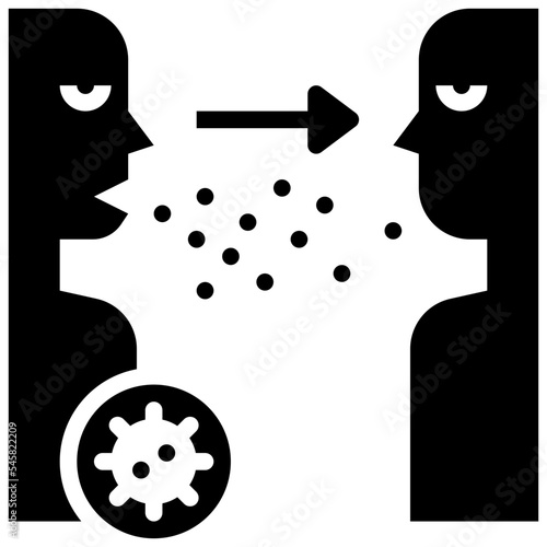 airborne glyph style icon