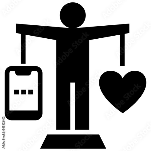 balance glyph style icon