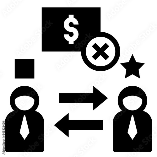 barter glyph style icon
