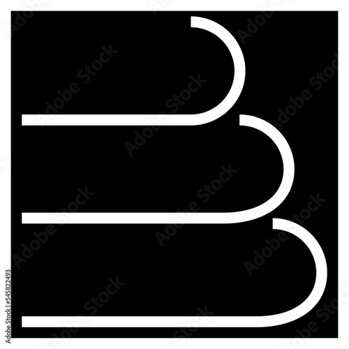 blustery glyph style icon