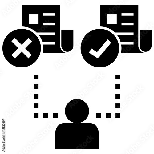 censoring glyph style icon
