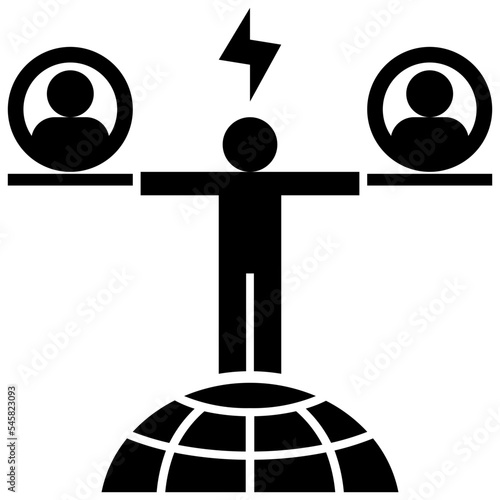 counterbalance glyph style icon