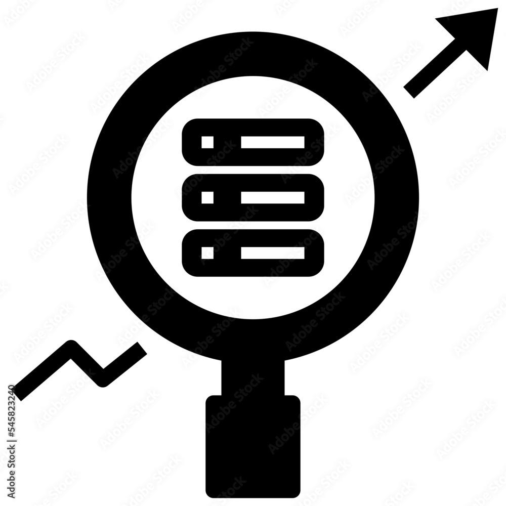 data glyph style icon data glyph style icon