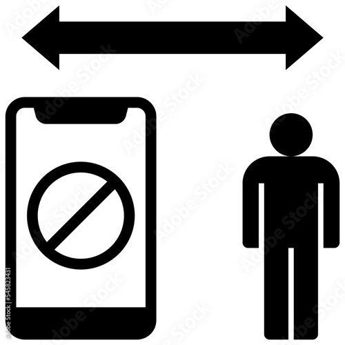 digital glyph style icon