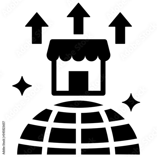emerging glyph style icon