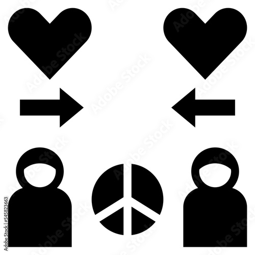 empathy glyph style icon