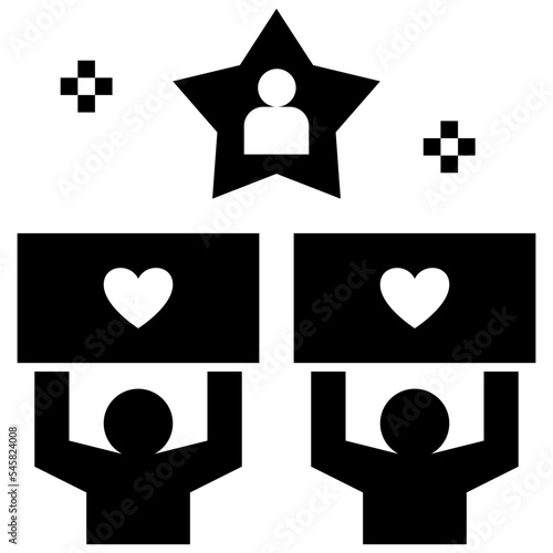 follower glyph style icon