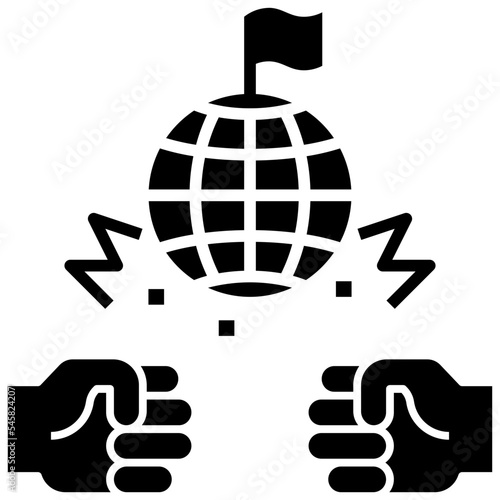 geopolitical glyph style icon photo