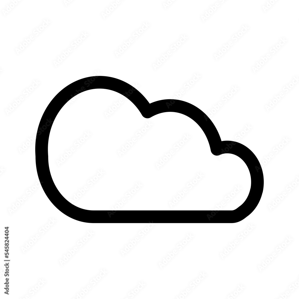 Cloud icon design for future technology and environment issue Cloud icon design for future technology and environment issue