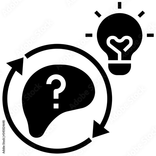 inference glyph style icon
