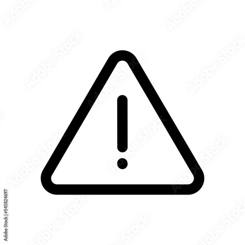 Triangle alert icon design for digital cyber security