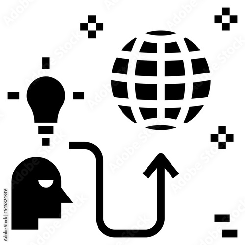 inventor glyph style icon