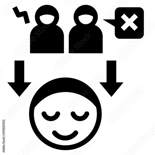 listener glyph style icon