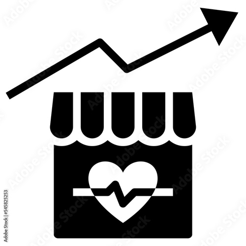 mental glyph style icon