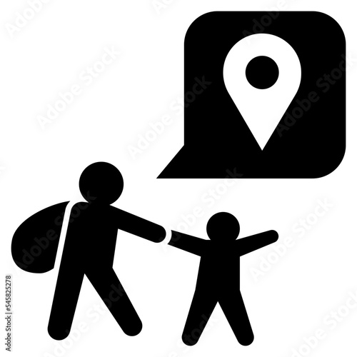 migration glyph style icon