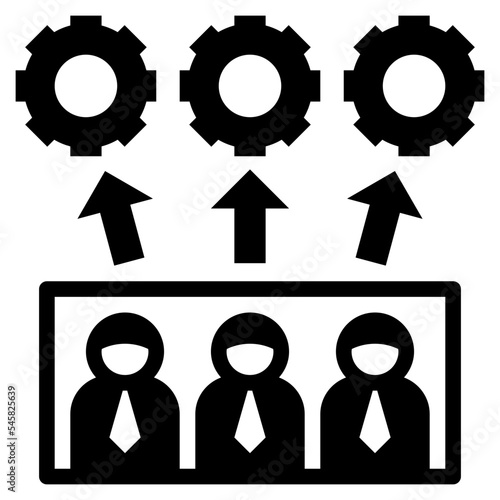 outsource glyph style icon