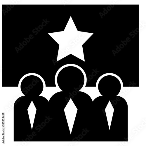 party glyph style icon