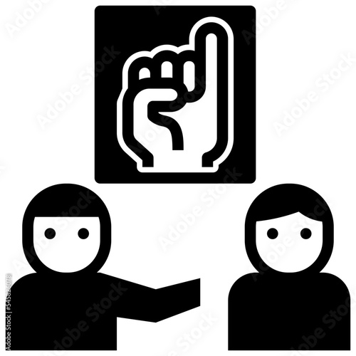promise glyph style icon