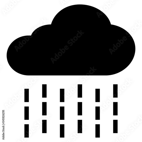 rain glyph style icon