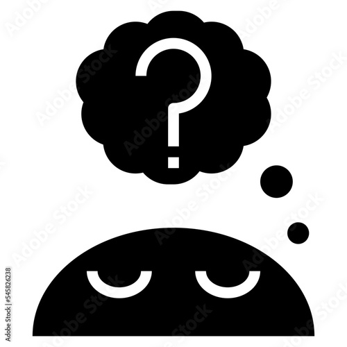 rather glyph style icon