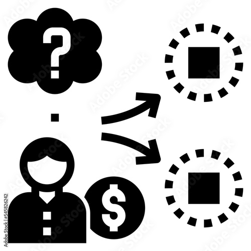 rational glyph style icon