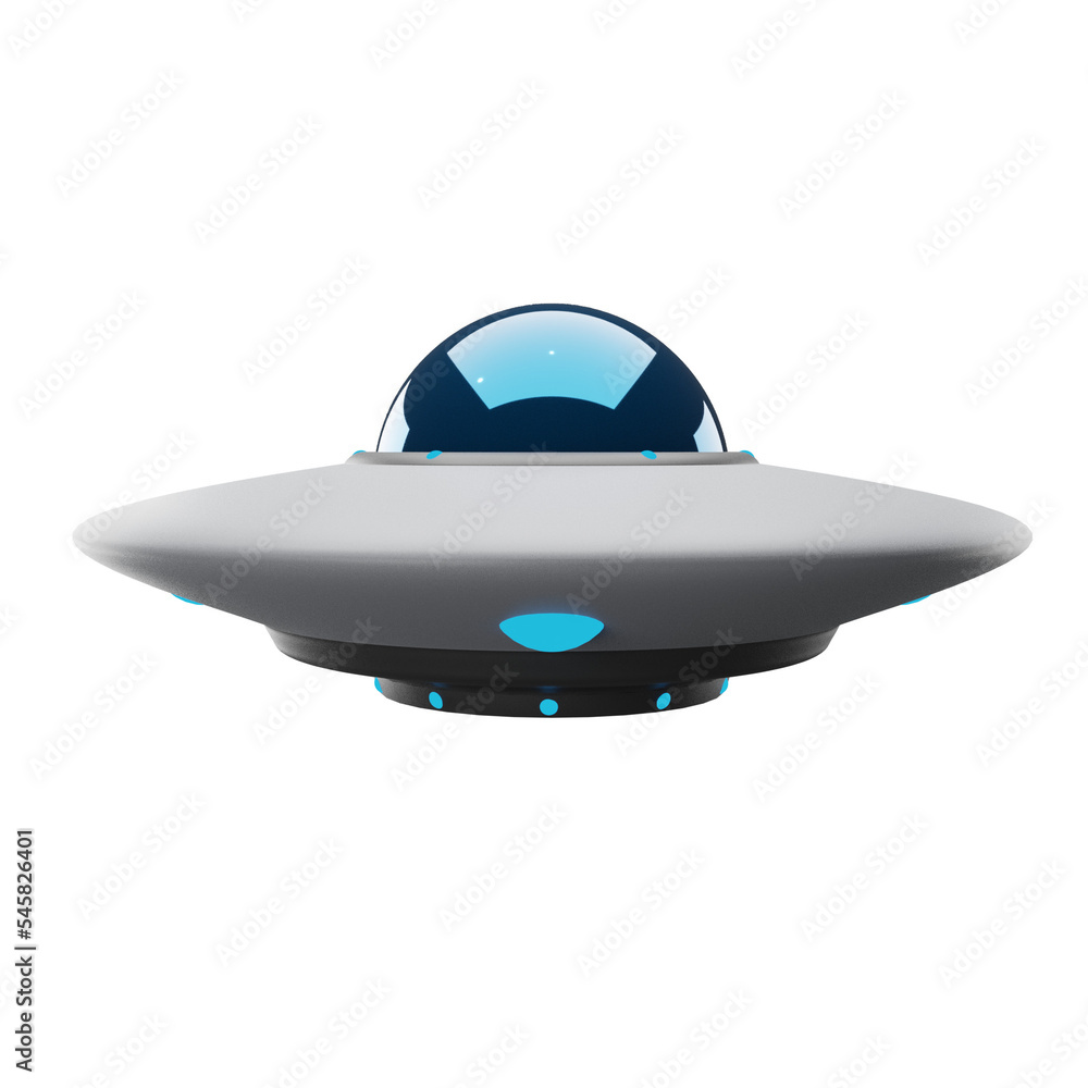 Ufo 3D icon, Suitable for use as an additional element in your design