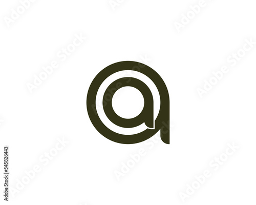 AA logo design vector template
