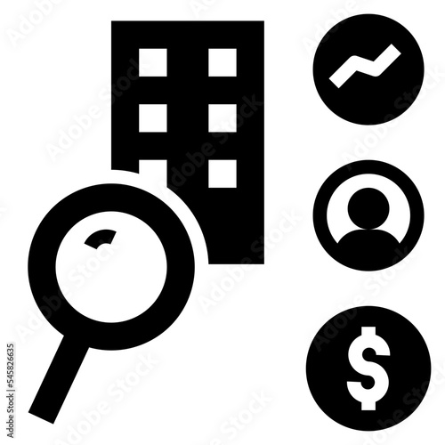 screening glyph style icon