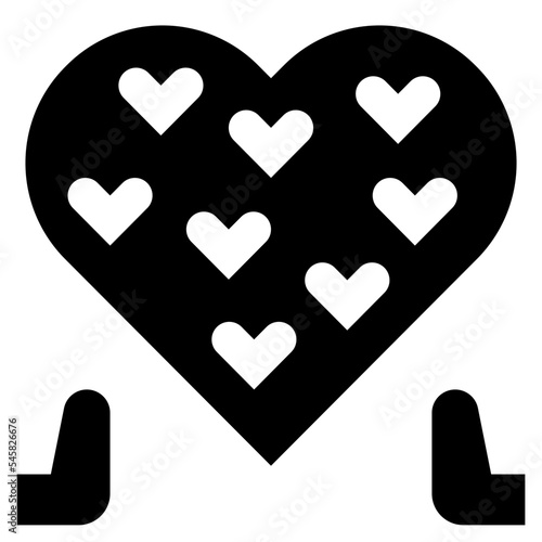 selfless glyph style icon