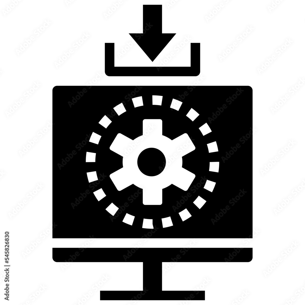 software glyph style icon software glyph style icon