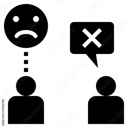 sulk glyph style icon