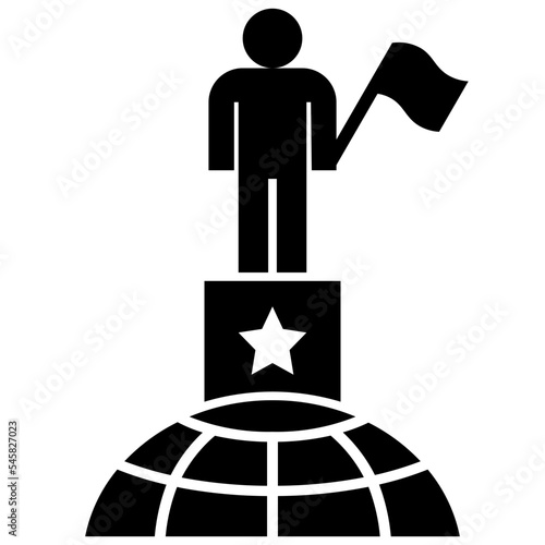 superpower glyph style icon