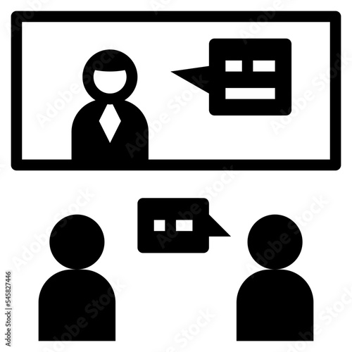 video glyph style icon