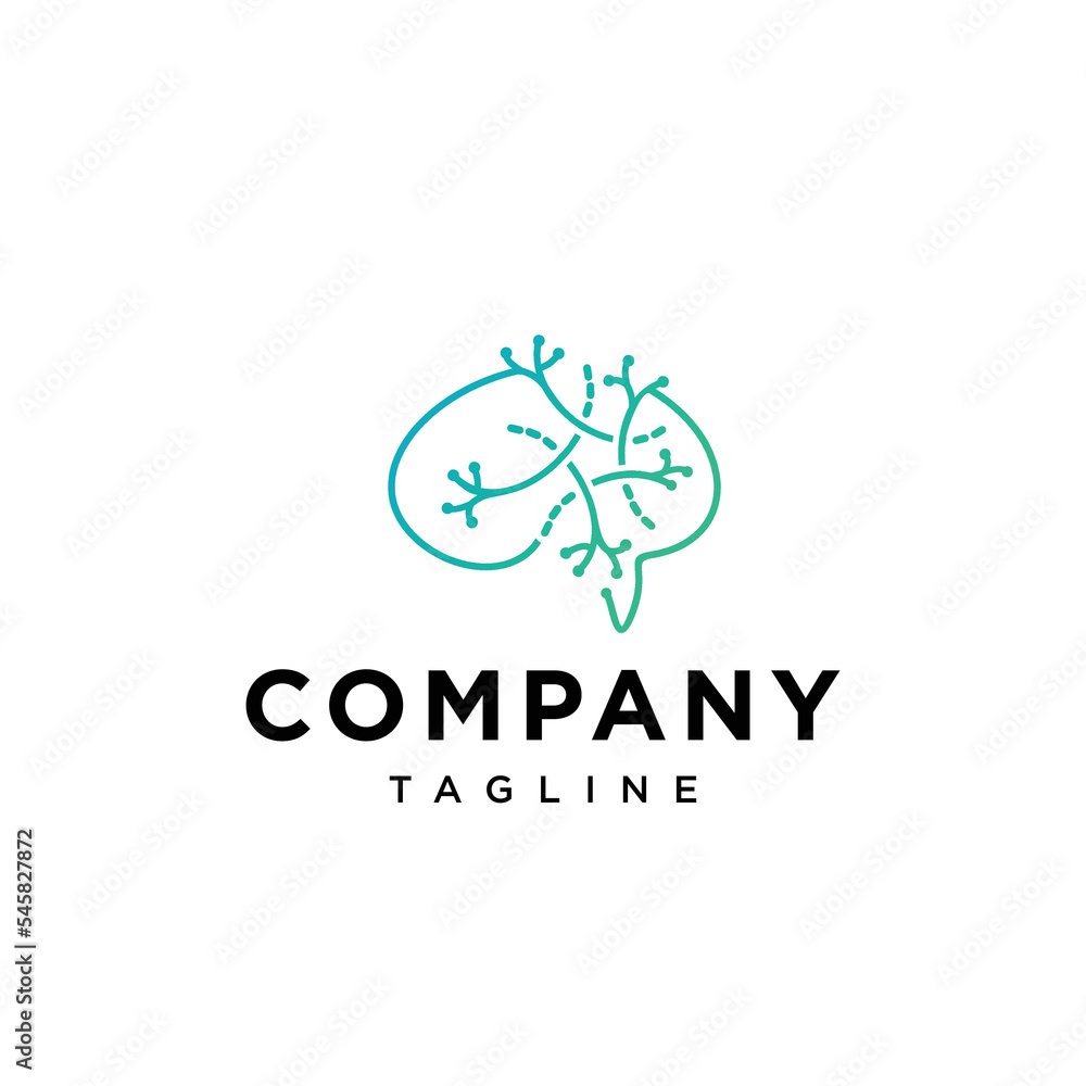 Brain vector logo Brain vector logo